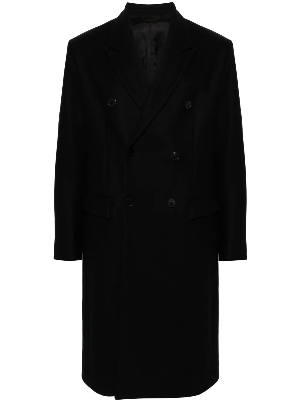QURESHI SAMPS ARTICLE #5093 Long Black coat (wool)
