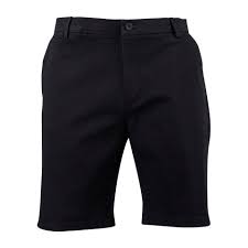 QURESHI SAMPS ARTICLE #5088 Black Classic Tailored Chino Shorts